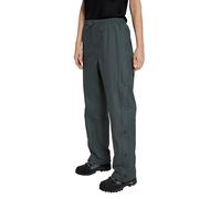 Mountain Warehouse Downpour Womens Waterproof Trousers - Rain Pants, Breathable, Durable Overtrousers, Taped Seams with Half Zip - for Spring Summer, Travelling, Hiking Dark Khaki Women's Size 6