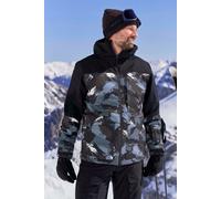 Mountain Warehouse 'Drayton' Mens Ski Jacket Waterproof Breathable Warm Winter Coat Blue - Size X-Large