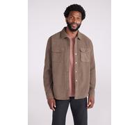 Mountain Warehouse Dresden Mens Twill Fleece Shirt - Brown - Brown - Size: M