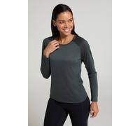 Mountain Warehouse IsoCool Dynamic Womens Top - Comfortable Ladies Tshirt, Long Sleeve Top, Lightweight, Fast Dry, Breathable - for Spring Summer, & Travelling Khaki Women's Size 16