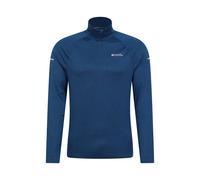 Mountain Warehouse 'Echo' Mens Melange Half Zip Midlayer Lightweight Reflective Slim Fit Jumper Navy - Size 3XL