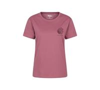 Mountain Warehouse 'edinburgh' Lightweight 100% Cotton Casual Short Sleeve Graphic Tee In Dark Pink Dark Pink 12