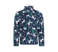 Mountain Warehouse Endeavour Kids Fleece Jacket - Half Zip, Lightweight, Micro Fleece, Fast Dry, Antipill For Boys & Girls - For Spring Summer, Travel & Outdoors Navy Kids Size 3-4 Years