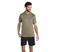 Mountain Warehouse Endurance IsoCool Mens Polo - UV Protection Top, Sweat Wicking T-Shirt, Breathable Tee Shirt - for Spring Summer, Running, Hiking & Outdoors Khaki 3XL