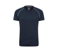 Mountain Warehouse Endurance Mens T-Shirt - Breathable Tee, UPF50 Protection, Lightweight Shirt, Comfortable & Quick Drying Top - Spring Summer, Travelling Navy Reflect M