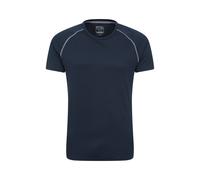 Mountain Warehouse 'Endurance' Mens T-Shirt Breathable Quick Dry UPF50 Sun Protection Tee Navy - Size X-Small