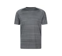 Mountain Warehouse Endurance Stripe IsoCool Mens Tee Charcoal 2XL