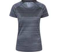Mountain Warehouse Endurance Striped Womens Tee - Grey - Grey - Size: 10