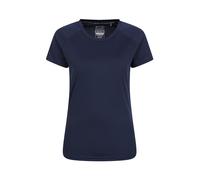 Mountain Warehouse Endurance Womens T-Shirt - IsoCool Ladies Top, UV Protection UPF30+ Tee, Breathable & High Wicking - for Spring Summer, Running, Travelling Navy (Plain) Women's Size 12