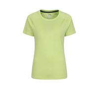 Mountain Warehouse Endurance Womens T-Shirt - IsoCool Ladies Top, UV Protection UPF30+ Tee, Breathable & High Wicking - for Spring Summer, Running, Travelling Lime (Plain) Women's Size 6