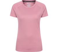 Mountain Warehouse Endurance Womens T-Shirt - IsoCool Ladies Top, UV Protection UPF30+ Tee, Breathable & High Wicking - for Spring Summer, Running, Travelling Pale Pink (Plain) Women's Size 14