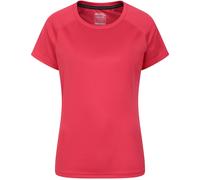 Mountain Warehouse Endurance Womens T-Shirt - IsoCool Ladies Top, UV Protection UPF30+ Tee, Breathable & High Wicking - for Spring Summer, Running, Travelling Coral (Plain) Women's Size 20