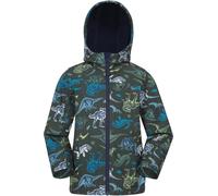 Mountain Warehouse Exodus Kids Softshell Jacket - Breathable, Water Resistant, Fleece Lined, Wind Resistant Coat, Boys & Girls - For Spring Summer & Outdoors Dark Green (05) Kids Size 9-10 Years