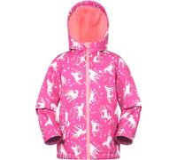 Mountain Warehouse Exodus Kids Softshell Jacket - Breathable, Wind & Water Resistant, Fleece Lined Coat for Boys & Girls - For Autumn, Winter, Hiking & Outdoors Pink Kids Size 7-8 Years