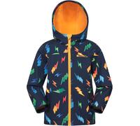 Mountain Warehouse Exodus Kids Printed Water Resistant Softshell Jacket - Yellow - Yellow - Size: 7-8y