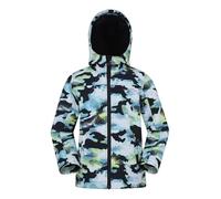 Mountain Warehouse Exodus Kids Softshell Jacket - Breathable Childrens Jacket, Water Resistant Girls Coat, Fleece Lined Boys Hoodie, Wind Resistant - For Spring Summer Charcoal Kids Size 11-12 Years