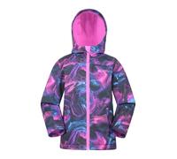 Mountain Warehouse Exodus Kids Softshell Jacket - Breathable Childrens Jacket, Water Resistant Girls Coat, Fleece Lined Boys Hoodie, Wind Resistant - For Spring Summer Purple Kids Size 5-6 Years