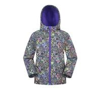 Mountain Warehouse Exodus Kids Softshell Jacket - Breathable Childrens Jacket, Water Resistant Girls Coat, Fleece Lined Boys Hoodie, Wind Resistant - For Spring Summer Dark Blue Kids Size 3-4 Years