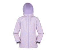Mountain Warehouse Exodus Kids Softshell Jacket - Breathable, Water Resistant, Fleece Lined, Wind Resistant Coat, Boys & Girls - Autumn, Winter, Outdoor Light Purple (05) Kids Size 11-12 Years