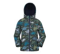 Mountain Warehouse Exodus Kids Softshell Jacket - Breathable, Water Resistant, Fleece Lined, Wind Resistant Coat, Boys & Girls - Autumn, Winter, Outdoor Dark Green (05) Kids Size 7-8 Years
