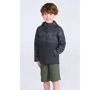 Mountain Warehouse Exodus Kids Camo Print Softshell Jacket - Boys & Girls Rain Coat - Outdoors Black (02) Kids Size 3-4 Years