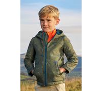 Mountain Warehouse Exodus Kids Softshell Jacket - Breathable Childrens Jacket, Water Resistant Girls Coat, Fleece Lined Boys Hoodie, Wind Resistant - For Spring Summer Green Kids Size 9-10 Years