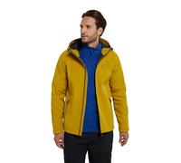 Mountain Warehouse Exodus Mens Softshell Jacket - Breathable & Water Resistant Rain Coat with Adjustable Fit & Side Pockets - For Spring Summer, Walking, Hiking & Travel Soft Yellow XS