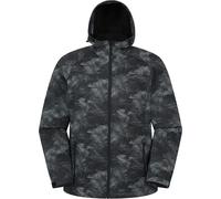Mountain Warehouse Exodus Printed Mens Showerproof Softshell Jacket - Light Grey - Light Grey - Size: 4XL