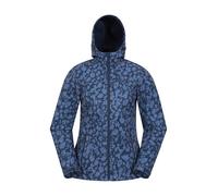 Mountain Warehouse Exodus Womens Softshell Jacket - Breathable, Adjustable, Water & Wind Resistant Ladies Coat - For Autumn, Winter, Walking, Everyday wear Dark Blue Women's Size 8