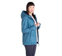 Mountain Warehouse Exodus Womens Softshell Jacket - Breathable, Adjustable, Water & Wind Resistant Ladies Coat - For Autumn, Winter, Walking, Everyday wear Dark Teal Women's Size 14