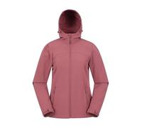 Mountain Warehouse Exodus Womens Softshell Jacket - Breathable, Adjustable, Water & Wind Resistant Ladies Coat - For Autumn, Winter, Walking, Everyday wear Rust Women's Size 8
