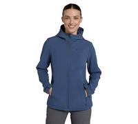 Mountain Warehouse Exodus Womens Softshell Jacket - Breathable, Adjustable, Water & Wind Resistant Ladies Coat - For Autumn, Winter, Walking, Everyday wear Blue Women's Size 10