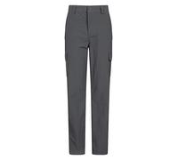 Mountain Warehouse Explore Mens Cargo Trousers - Long Length, UPF 50+, Multiple Pockets Pants - for Spring Summer, Walking, Hiking, Outdoors & Trekking Grey (Long Length) Men's W30