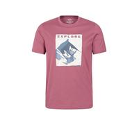 Mountain Warehouse Explore Mens T-Shirt Dark Pink 4XL