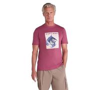 Mountain Warehouse Explore Mens T-Shirt - Lightweight & Breathable Tee Shirt with UV Protection, Casual Wear- Spring, Summer Walking, Outdoors, Travelling & Hiking Dark Pink 4XL
