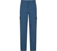 Mountain Warehouse The Explore Mens Trousers - Shrink & Fade Resistant Trousers, Quick Dry Hiking Pants with Pockets - for Spring Summer, Running, Walking Blue (Short Length) Men's W44