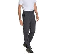 Mountain Warehouse Explore Mens Zip-Off Trousers - Long Length, UV Protect Max, Zip Off Pants - for Spring Summer, Walking, Hiking, Outdoors & Trekking Grey Men's W38