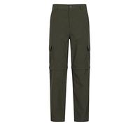 Mountain Warehouse Explore Mens Zip-Off Trousers - Short Length, UV Protect Max, Zip Off Pants - for Spring Summer, Walking, Hiking, Outdoors & Trekking Khaki (Short Length) Men's W42