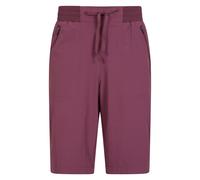 Mountain Warehouse 'explorer' Lightweight Uv Protected Quick Dry Long Trek Shorts In Burgundy Burgundy 6