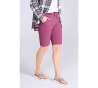 Mountain Warehouse Explorer Womens Long Shorts - Quick Drying Ladies Trek Pants, Lightweight Trousers, UV Protected - for Hiking, Camping, Sports, Travelling Burgundy Women's Size 8