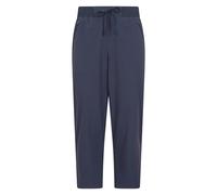 Mountain Warehouse 'explorer' Lightweight Elastic Waist Casual Multi Pocket Capri Trouser In Dark Blue Dark Blue 6