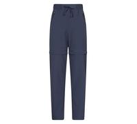 Mountain Warehouse Explorer Women’s Zip-Off Trousers - Lightweight & Quick-Drying Pants with Multiple Pockets & Adjustable Waist - Spring, Summer, Travel, Outdoors Navy 10