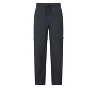Mountain Warehouse Explorer Women’s Zip-Off Trousers - Lightweight & Quick-Drying Pants with Multiple Pockets & Adjustable Waist - Spring, Summer, Travel, Outdoors Black Women's Size 14