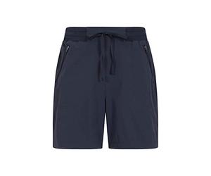 Mountain Warehouse Explorer Womens Shorts - Zipped Pockets Ladies Short Trousers, Drawcord Pants, Lightweight -for Outdoors, Hiking Dark Blue Women's Size 16