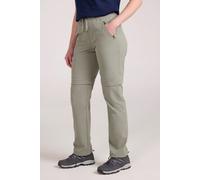 Mountain Warehouse 'Explorer' WoMens Trousers Quick Drying UV Protection Hiking Pants Olive Polyamide - Size 18 UK