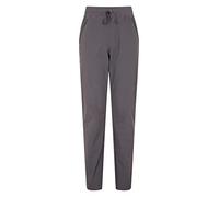 Mountain Warehouse Explorer Womens Trousers - UV Protection Ladies Pants, Lightweight Bottoms, Shrink & Fade Resistant, Multiple Pockets-Best for Outdoors, Picnic, Parks Dark Grey Women's Size 10