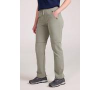 Mountain Warehouse Explorer Womens Zip Off Trousers - Quick Drying Pants, UV Protection Bottoms - Spring Summer, Hiking, Camping & Outdoors Light Khaki (Regular Length) Women's Size 8