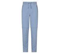 Mountain Warehouse Explorer Womens Zip Off Trousers - Quick Drying Pants, UV Protection Bottoms - for Hiking, Camping & Outdoors Blue Women's Size 12