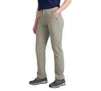 Mountain Warehouse Explorer Womens Zip Off Trousers - Quick Drying Pants, UV Protection Bottoms - for Hiking, Camping & Outdoors Light Khaki (Regular Length) Women's Size 4