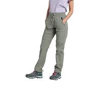 Mountain Warehouse Explorer Womens Zip Off Trousers - Quick Drying Pants, UV Protection Bottoms - for Hiking, Camping & Outdoors Light Khaki (Regular Length) Women's Size 6